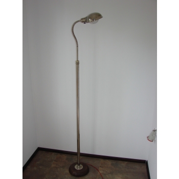 lampa retro z mosiądzu niklowanego – design lat 30